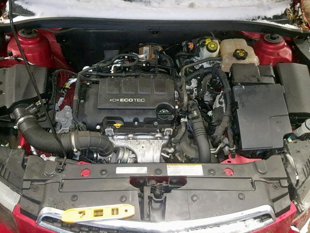 1G1PH5S98B7231683 - 2011 CHEVROLET CRUZE LTZ RED photo 7