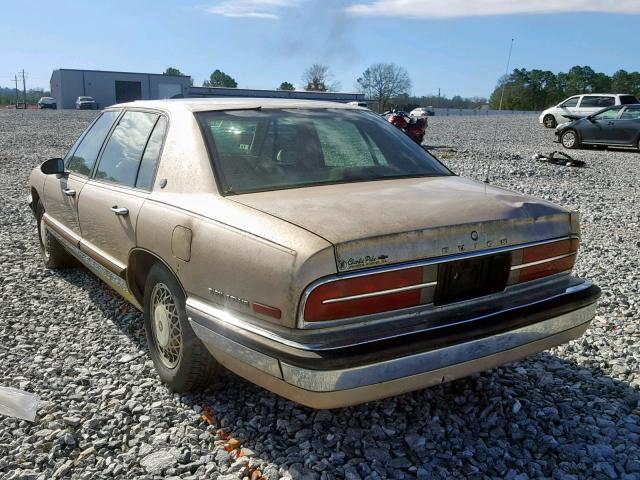 1G4CW53L8M1677761 - 1991 BUICK PARK AVENU BEIGE photo 3