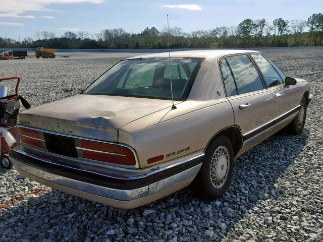 1G4CW53L8M1677761 - 1991 BUICK PARK AVENU BEIGE photo 4