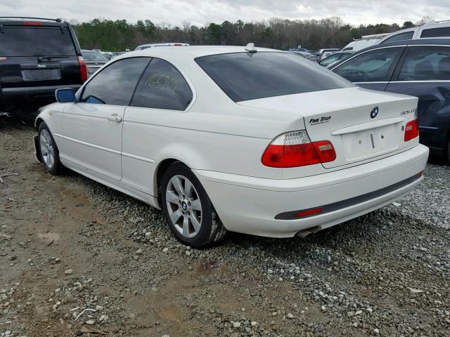 WBABD33445PL06305 - 2005 BMW 325 CI WHITE photo 3