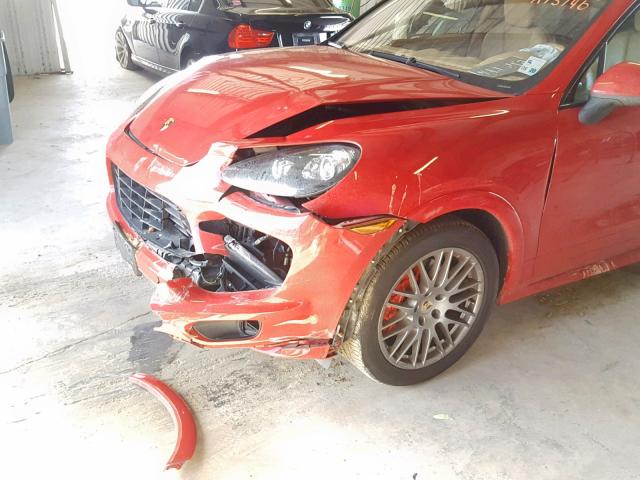 WP1AD2A26DLA75146 - 2013 PORSCHE CAYENNE GT RED photo 9