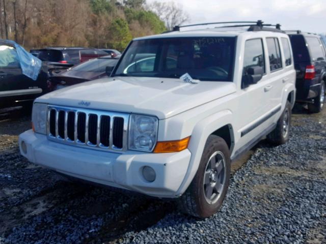 1J8HH48N08C153385 - 2008 JEEP COMMANDER WHITE photo 2