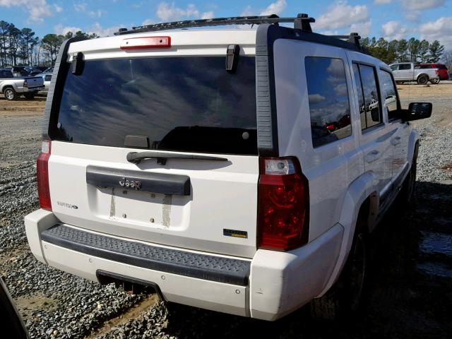 1J8HH48N08C153385 - 2008 JEEP COMMANDER WHITE photo 4
