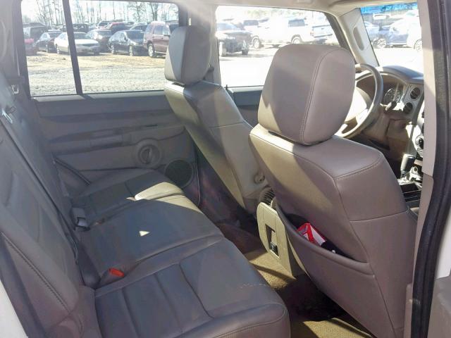 1J8HH48N08C153385 - 2008 JEEP COMMANDER WHITE photo 6