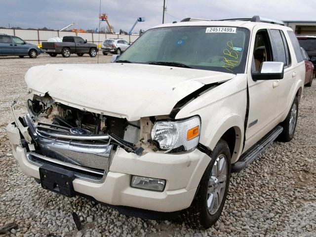 1FMEU65E98UB00051 - 2008 FORD EXPLORER L WHITE photo 2