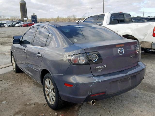 JM1BK323X81140560 - 2008 MAZDA 3 S GRAY photo 3