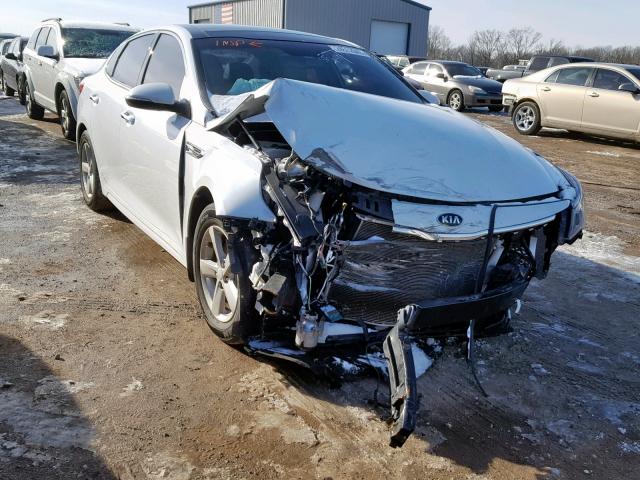 5XXGU4L36GG040253 - 2016 KIA OPTIMA EX WHITE photo 1
