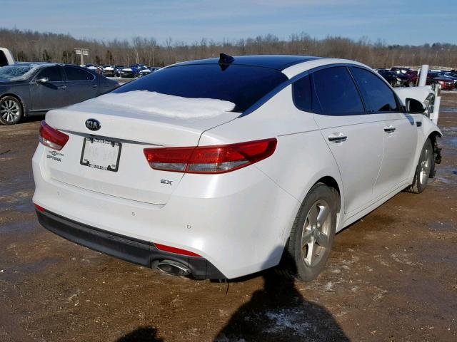 5XXGU4L36GG040253 - 2016 KIA OPTIMA EX WHITE photo 4