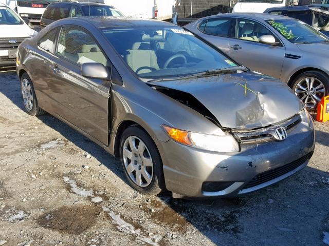 2HGFG12648H508607 - 2008 HONDA CIVIC LX GRAY photo 1