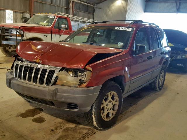 1J4GX48S81C735827 - 2001 JEEP GRAND CHER RED photo 2