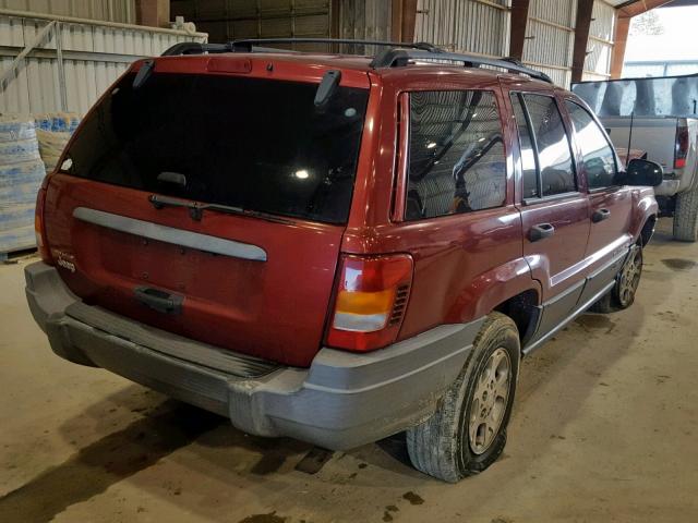 1J4GX48S81C735827 - 2001 JEEP GRAND CHER RED photo 4