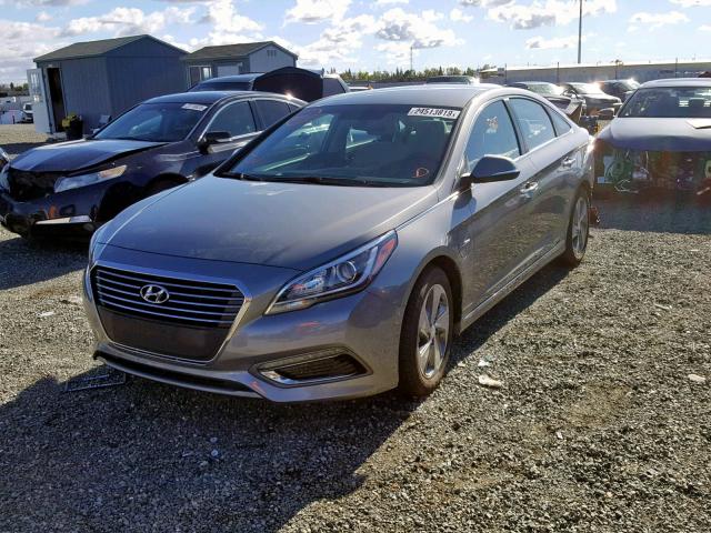 KMHE14L28HA066160 - 2017 HYUNDAI SONATA PLU CHARCOAL photo 2