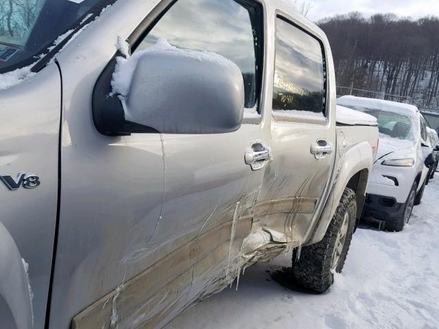 1GCHTDFP8C8113268 - 2012 CHEVROLET COLORADO L SILVER photo 9