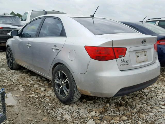 KNAFU4A21A5065060 - 2010 KIA FORTE EX SILVER photo 3