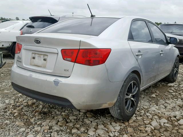 KNAFU4A21A5065060 - 2010 KIA FORTE EX SILVER photo 4