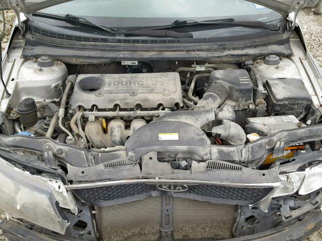 KNAFU4A21A5065060 - 2010 KIA FORTE EX SILVER photo 7