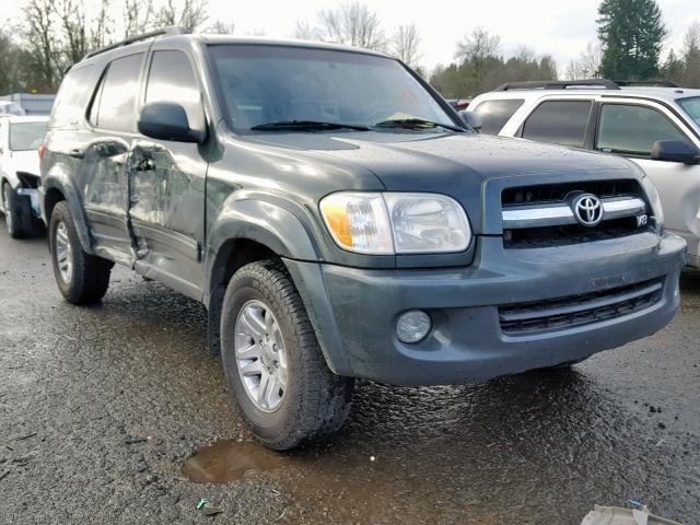 5TDBT48A86S274749 - 2006 TOYOTA SEQUOIA LI GREEN photo 1