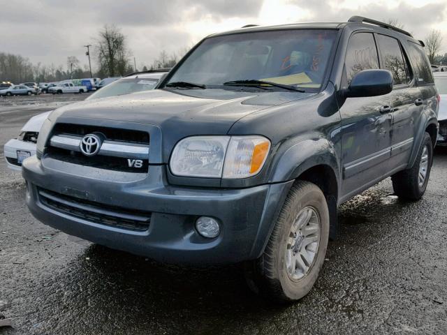 5TDBT48A86S274749 - 2006 TOYOTA SEQUOIA LI GREEN photo 2