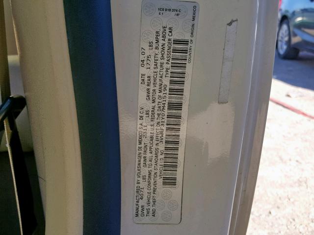 3VWRF31Y07M415190 - 2007 VOLKSWAGEN NEW BEETLE Braun Foto 10