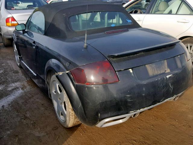 TRUUT28N411002503 - 2001 AUDI TT QUATTRO BLACK photo 3