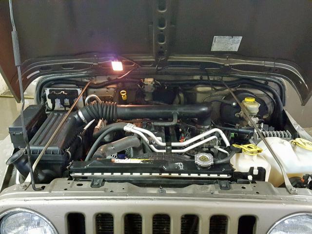 1J4FA49SX4P769695 - 2004 JEEP WRANGLER / BROWN photo 7