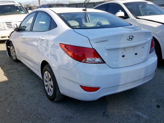 KMHCT4AE7HU233797 - 2017 HYUNDAI ACCENT SE WHITE photo 3