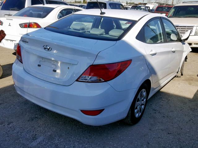 KMHCT4AE7HU233797 - 2017 HYUNDAI ACCENT SE WHITE photo 4