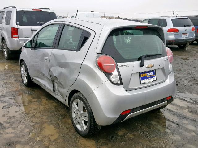 KL8CB6S98FC753359 - 2015 CHEVROLET SPARK LS SILVER photo 3