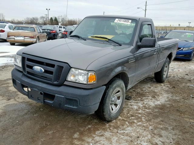 1FTYR10D47PA64013 - 2007 FORD RANGER GRAY photo 2