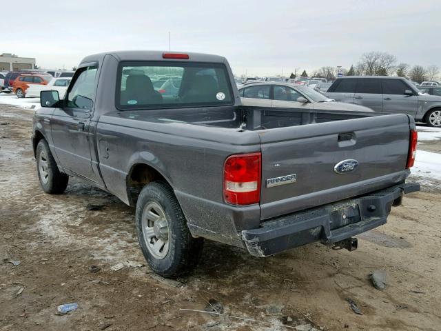 1FTYR10D47PA64013 - 2007 FORD RANGER GRAY photo 3