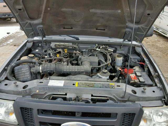 1FTYR10D47PA64013 - 2007 FORD RANGER GRAY photo 7