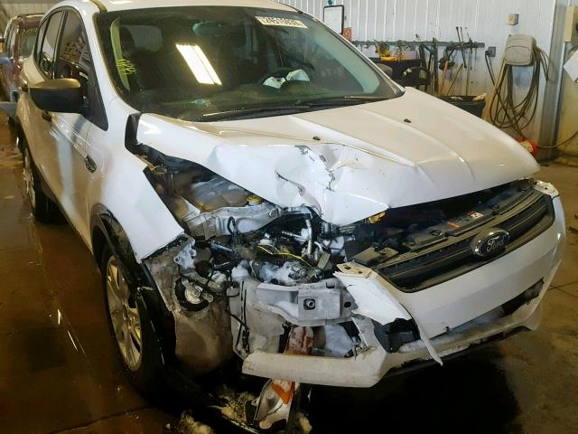 1FMCU0F75EUD06046 - 2014 FORD ESCAPE S WHITE photo 1