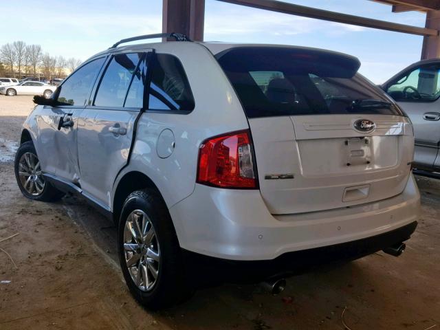 2FMDK3JC5DBA43450 - 2013 FORD EDGE SEL WHITE photo 3