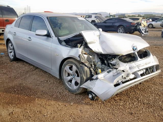 WBANE53587CW66573 - 2007 BMW 525 I SILVER photo 1