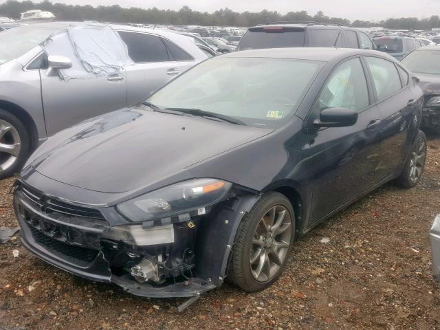 1C3CDFBA9DD111272 - 2013 DODGE DART SXT BLACK photo 2