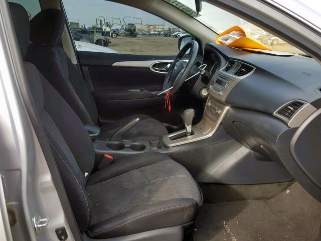 3N1AB7AP9EY226086 - 2014 NISSAN SENTRA S SILVER photo 5