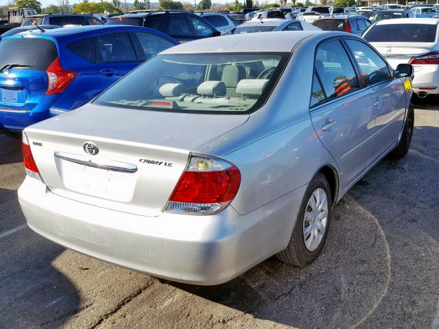 4T1BE32K16U112328 - 2006 TOYOTA CAMRY LE SILVER photo 4