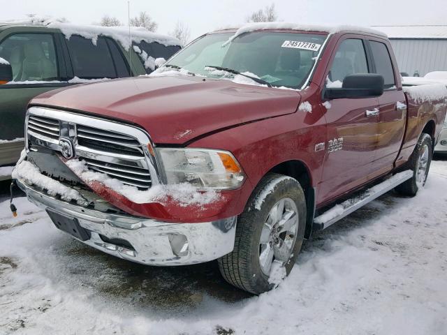 1C6RR7GTXES385897 - 2014 RAM 1500 SLT RED photo 2