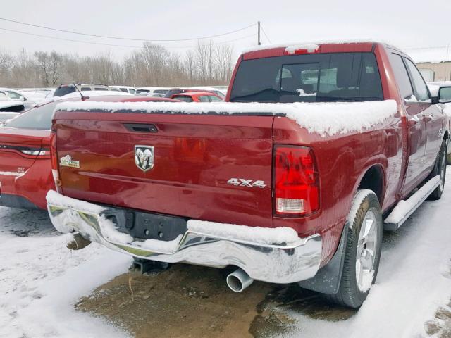 1C6RR7GTXES385897 - 2014 RAM 1500 SLT RED photo 4