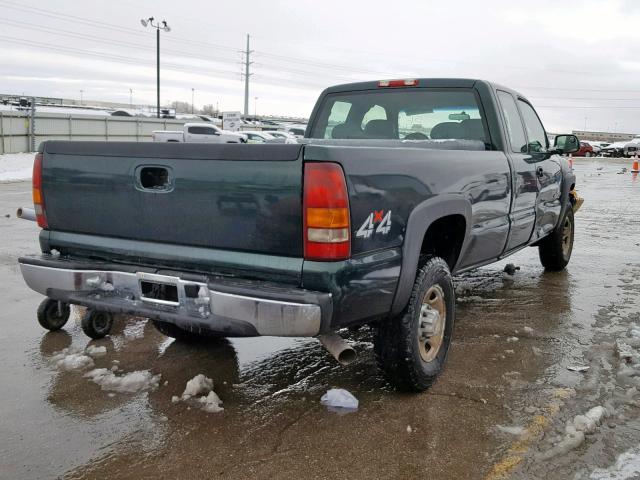 1GCGK29U42E285513 - 2002 CHEVROLET SILVERADO GREEN photo 4