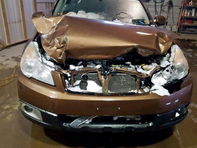 4S4BRCCC8B3398304 - 2011 SUBARU OUTBACK 2. BROWN photo 9