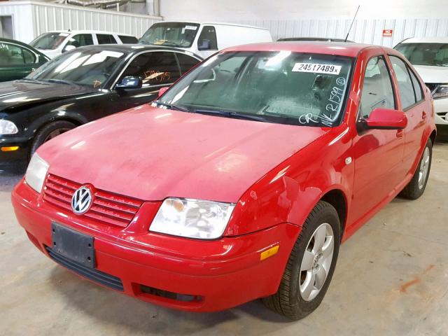 3VWSP69M23M063970 - 2003 VOLKSWAGEN JETTA GLS RED photo 2