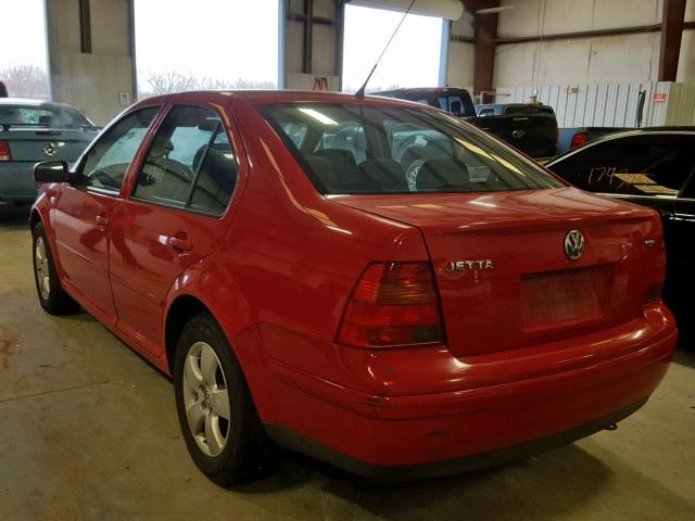 3VWSP69M23M063970 - 2003 VOLKSWAGEN JETTA GLS RED photo 3