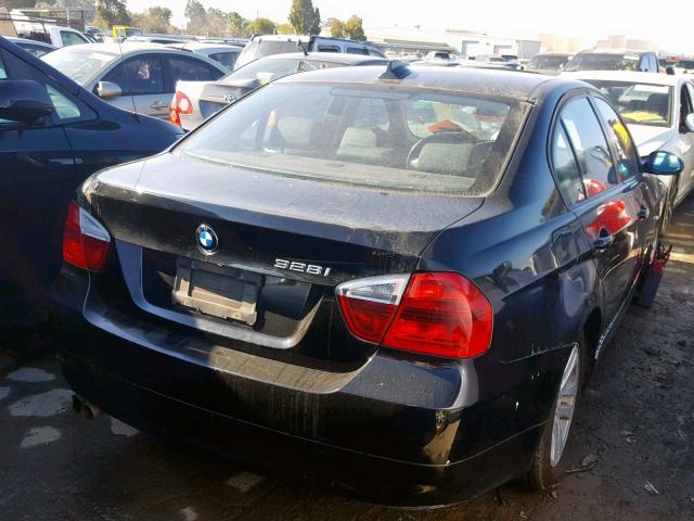 WBAVC53517FZ73698 - 2007 BMW 328 I SULE BLACK photo 4