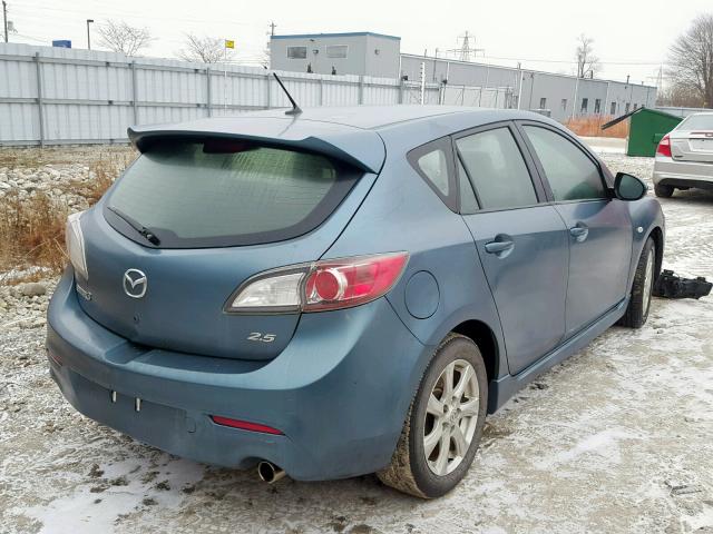 JM1BL1H58A1227616 - 2010 MAZDA 3 S BLUE photo 4