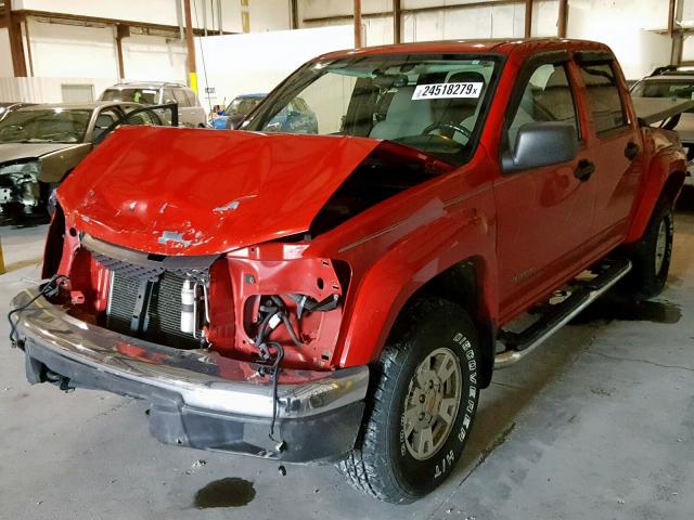 1GCDS136558199573 - 2005 CHEVROLET COLORADO RED photo 2