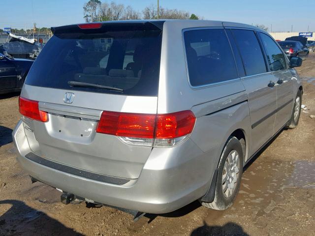 5FNRL38268B041932 - 2008 HONDA ODYSSEY LX SILVER photo 4