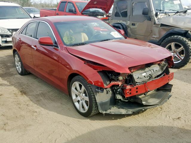 1G6AA5RA6E0112824 - 2014 CADILLAC ATS RED photo 1