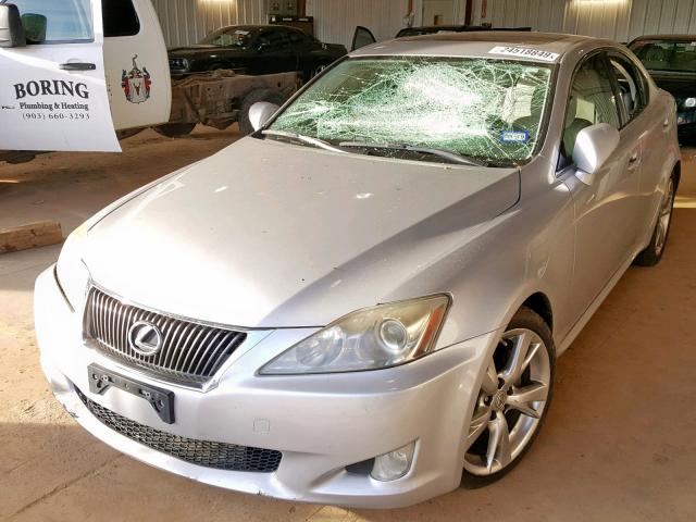 JTHBF5C23A5115017 - 2010 LEXUS IS 250 SILVER photo 2