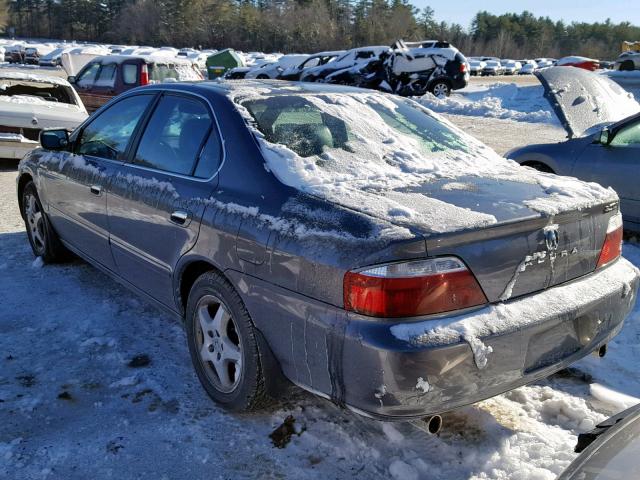 19UUA56642A023688 - 2002 ACURA 3.2TL GRAY photo 3